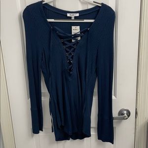 Navy blue long sleeve NWT size XL